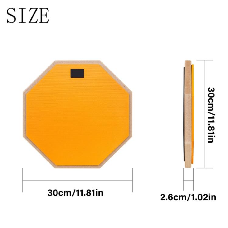 Silents Drum Practice Pad 12Inches Double Sided Drum Pad Snares Drum Pad For Quiet Workouts On Snares Drum & On Your Lap