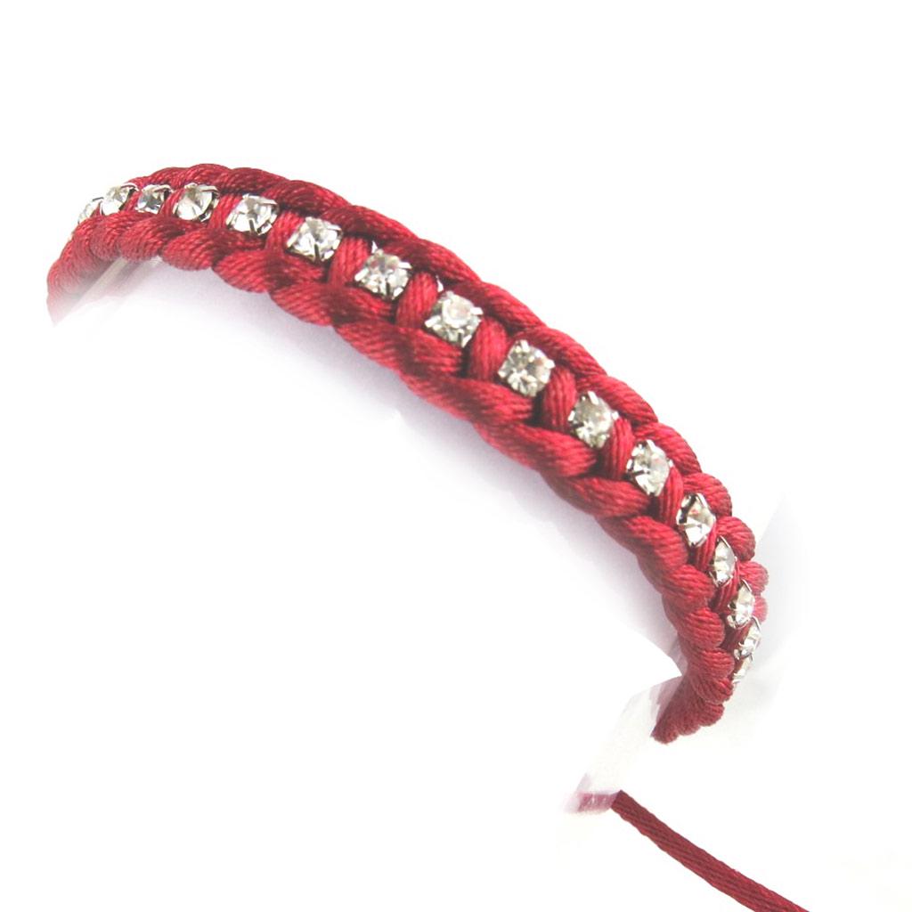 Les Trésors De Lily [N0248] - Bracelet créateur shambhala 'Scarlett' rouge