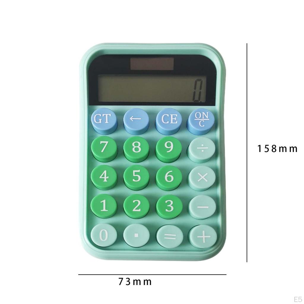 Cute Calculator Solar Powered Dual Power Standard Function 10 Digit Desktop