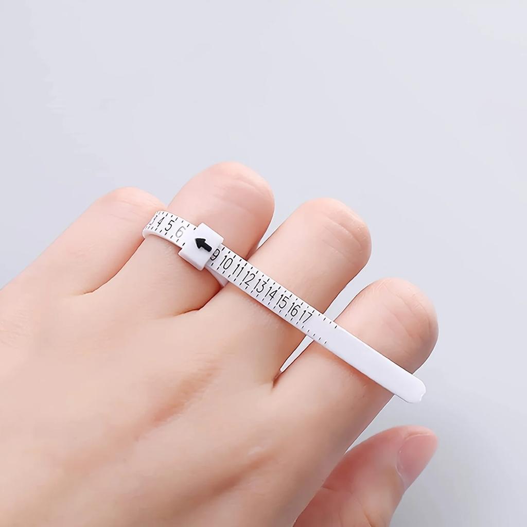 1pc Ring Sizer, Sizer Measuring Tool, Reusable Finger Size Measuring Tape, Jewelry Sizing Tool 1-17 Rings Size