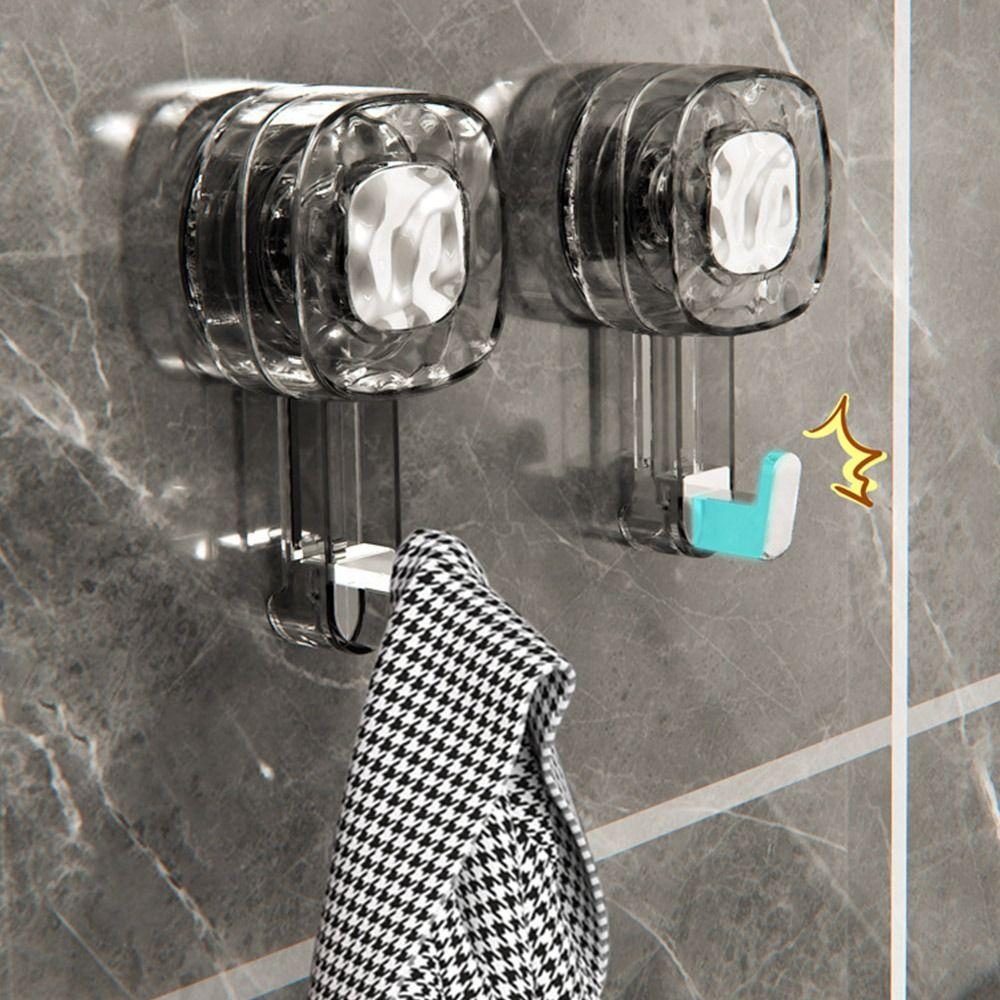 

Reusable Wall Hook Punch Free Bathroom Hook Light Luxury Rotating Suction Cup Hook Keys Clothes