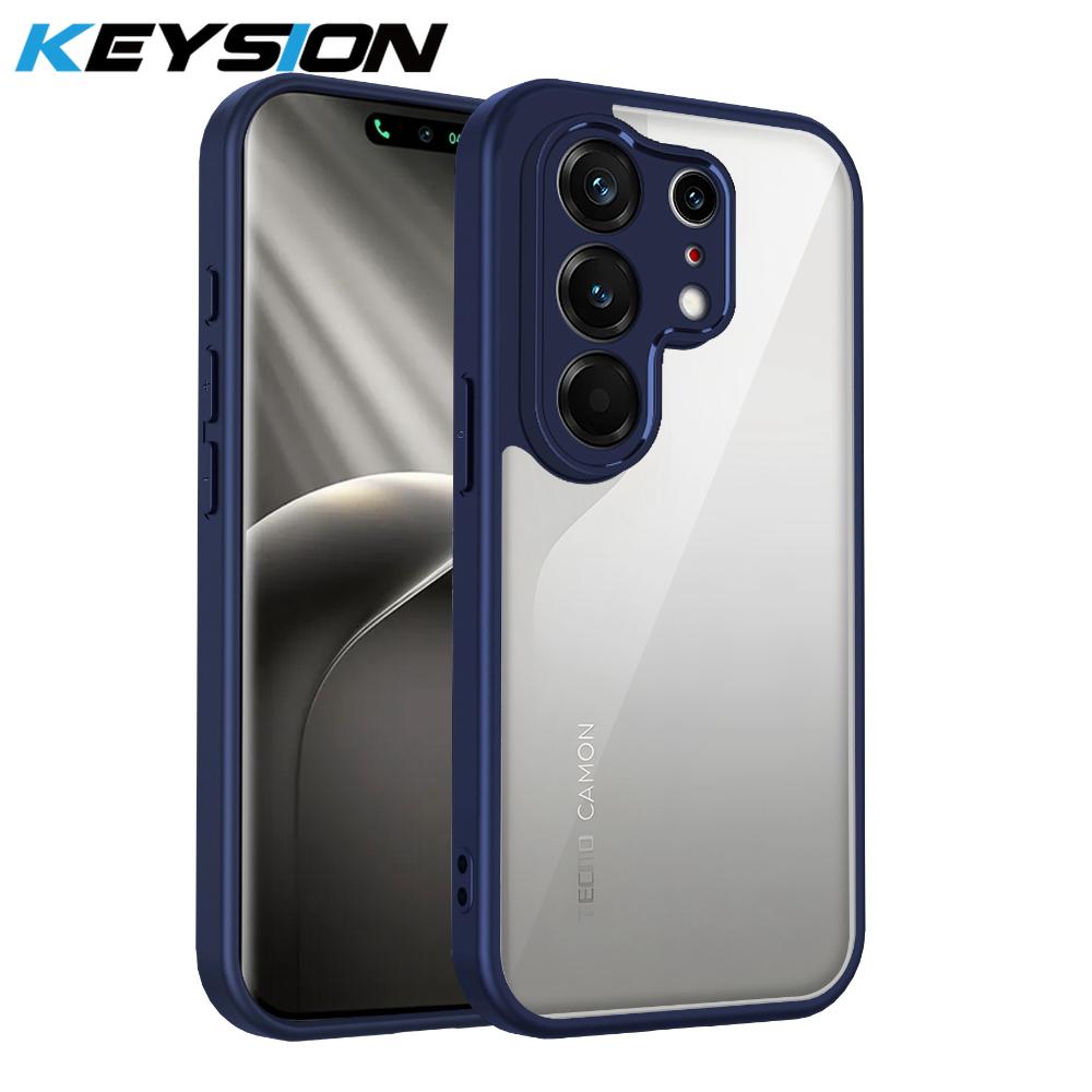 

Прозорий чохол KEYSION для TECNO Camon 50 Ultra 5G Силікон+ПК HD Прозорий Ударостійкий чохол для телефону для CAMON 50 50 Pro 4G 5G for Camon 50 синій