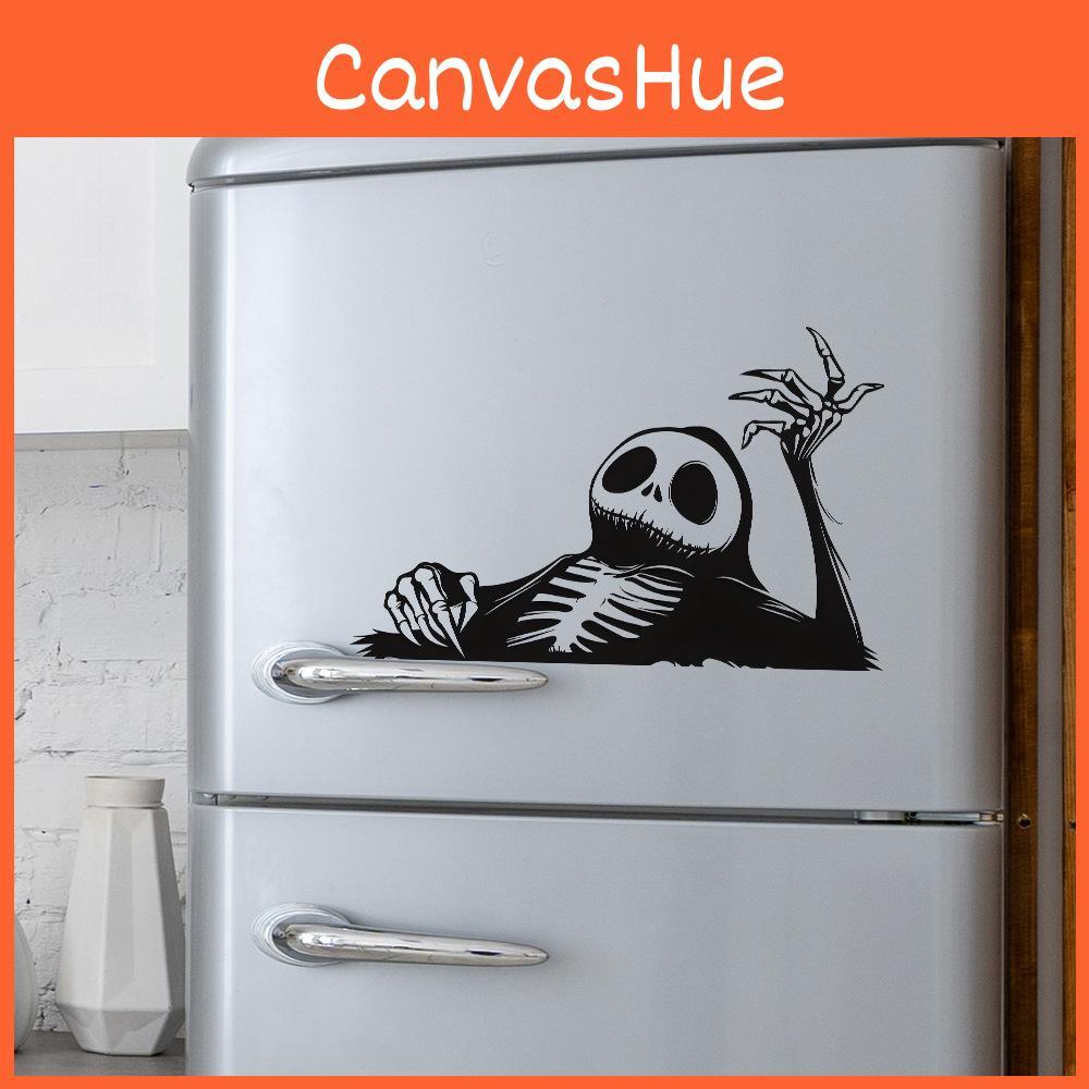 Lazy Skeleton Halloween Pattern Home Decoration Stickers For Walls Cars And