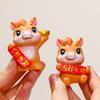 Resin Zodiac Horse Mascot Chinese Style Horse Year Figurines Cute Horse Figurines  Office