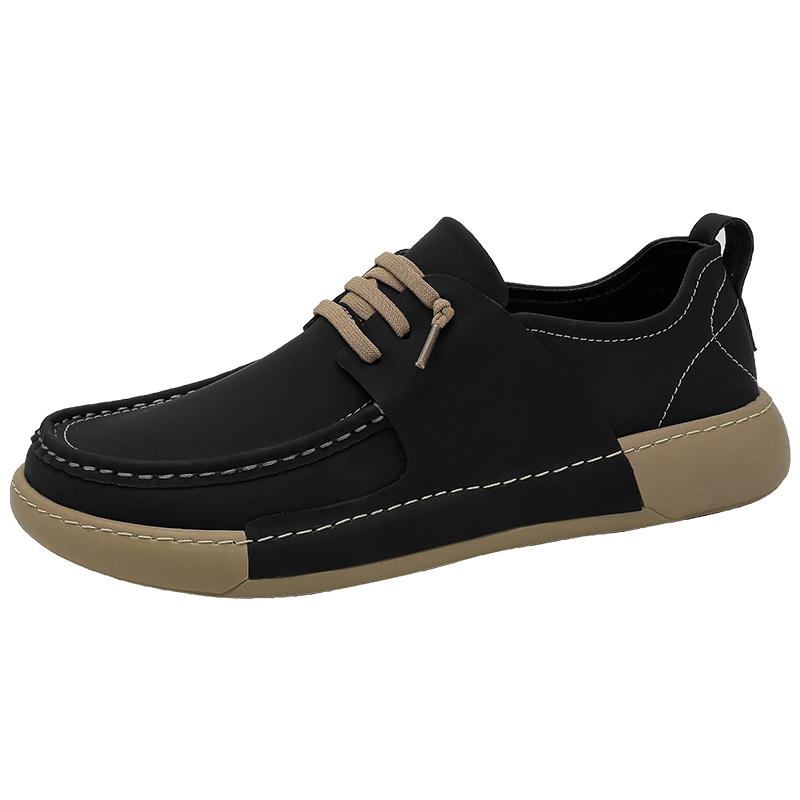 Fashion White Handmade Genuine Leather Casual Men Shoes Design Man Fashion Outdoor Youth Tide Male Board Class Footwear Casual Flats