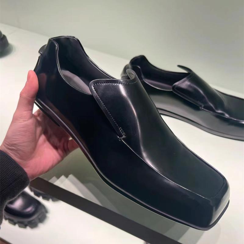 

Модные Роскошные Лоферы Мужские Вечерние и Деловые Лоферы на Толстой Подошве Мужские Платье Платформа Обувь Удобные Слипоны Модная Новая Повседневная Обувь 36