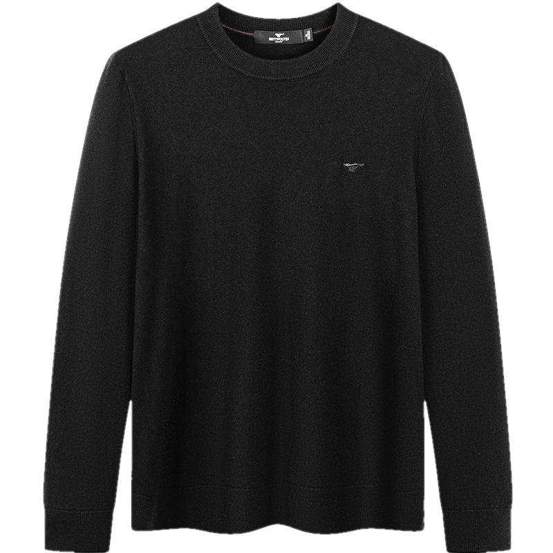

Qipilang Men s 100% Wool Round Neck Sweater 2XL