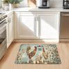 1 Stuk Anti-Vermoeidheid Keukenmatten Boerse Haan Bloemenprint Waterdicht Antislip Dik Gekussend Keukenmat Zwaar Uitvoering Comfort Staande Mat voor Keuken