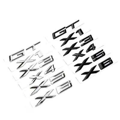 3D nálepka s nápisem na kufru auta pro BMW X1 E84 F48 X3 E83 G01 F25 X4 F26 G02 X5 E53 F15 E70 X6 E71 F16 nápis