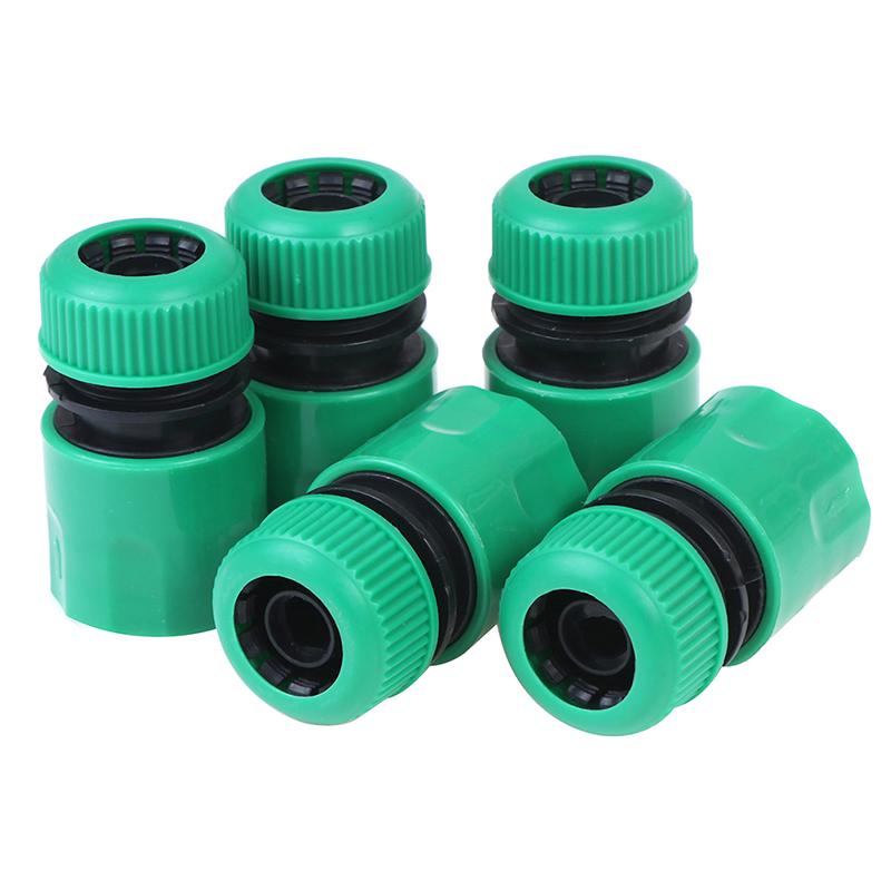 1Pcs Green Quick Connect 4-Point Water Connector, Universal Gardening Watering And Car Washing Water Pipe Quick Connect Accessory