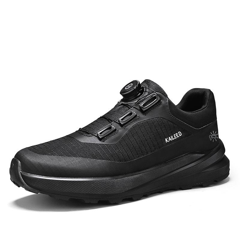 39-46 Large size men's shoes 2025 summer leisure sports breathable trend rotating buckle versatile platform dad shoes