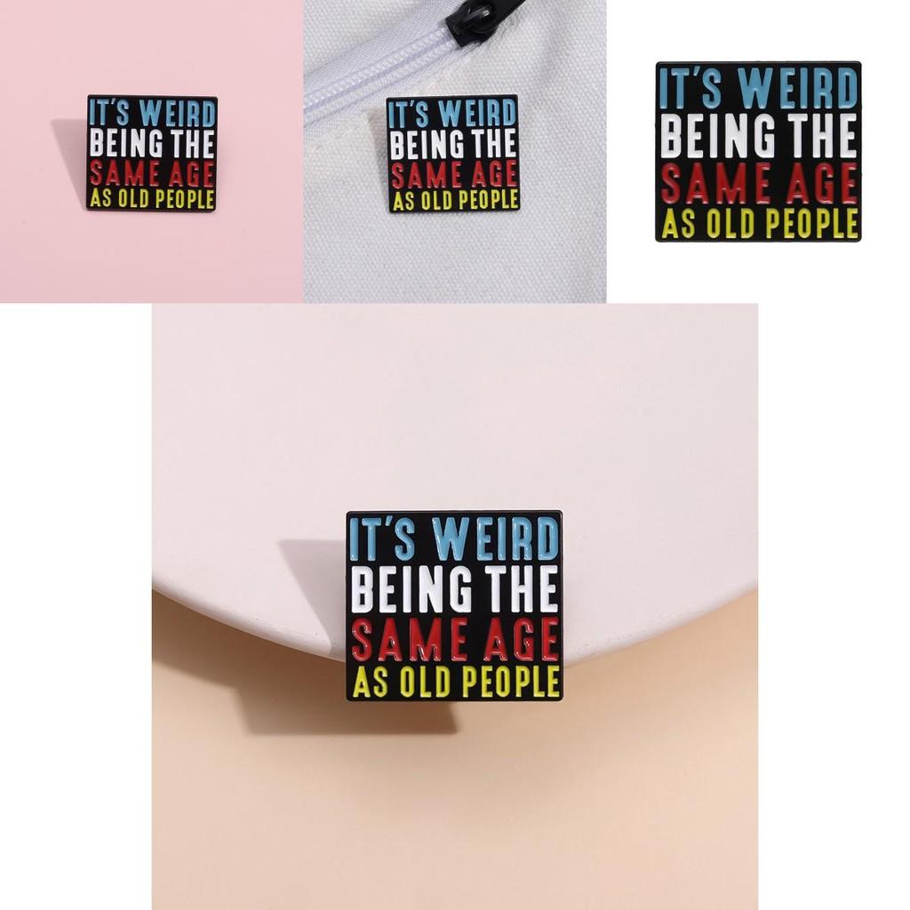 Letter Chic Colorful Pin Beautiful Alloy Brooch For Personalized Apparel And Accessories