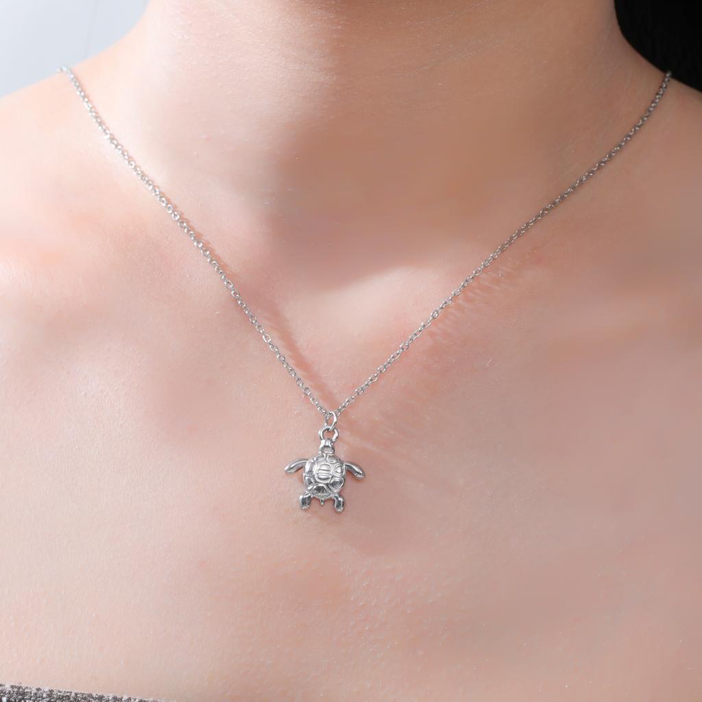 Sea Turtle Pendant Necklaces for Women Stainless Steel Gold Color Animal Jewelry 2026 Trend Necklace Birthday Gift Wholesale New