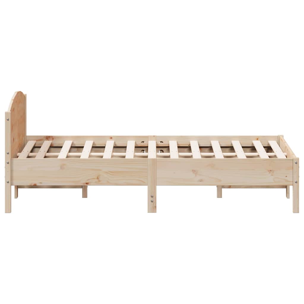 Solid Wood Bed Without Mattress 120 X 190 Cm Pine Wood