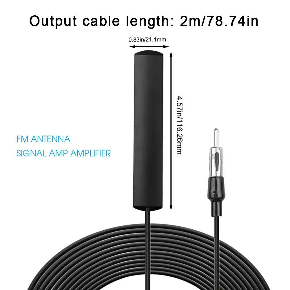 Car Radio Fm Antenna Universal Auto Length Signal Amp Amplifier Vehicle Boat Marine Signal Car Device Enhance Wholesale