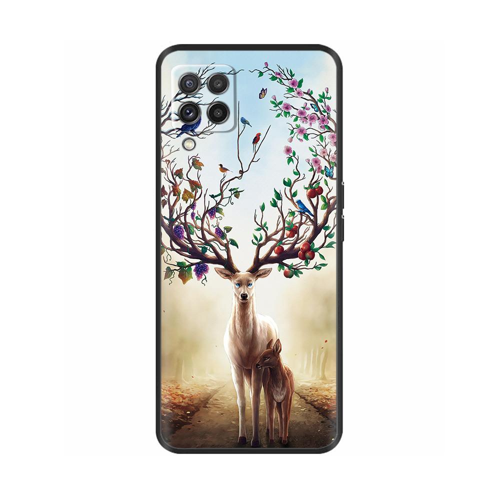 For Samsung Galaxy M22 M32 4G Case Phone Back Cover For Samsung M32 4G M22 F22 Case Soft Black Silicone Bumper Shell 6.4 Inch