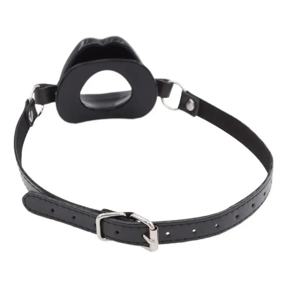 Dildo Oral Sex Blowjob Mouth Gag Soft Silicone Mouth Opener SM Dick Stimulator Sextoy Set Sex Games Machine for Couples