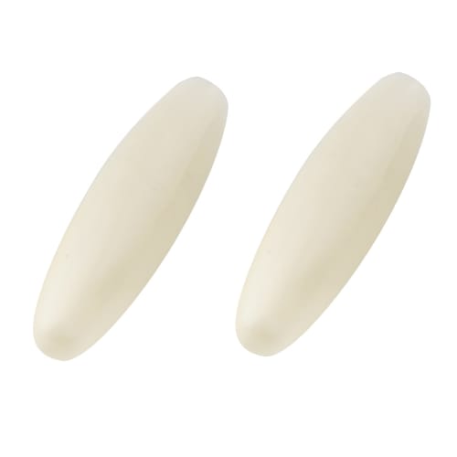 Musiclily Pro Inch-Tone Plastic Strat Tremolo Arm Caps for USA/Mexican Strat-Style Guitars, Aged White (Pack of 2)