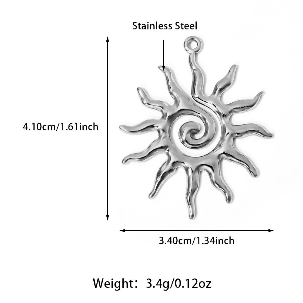 European & American DIY Pendant: Stainless Steel Butterfly, Flower, Starfish with 18K Gold Electroplating