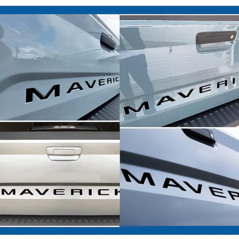 Car 3D ABS Tailgate Rear Trunk Body Badge Emblem Decals Sticker Nameplate For Ford Maverick  2022 2023 Letters