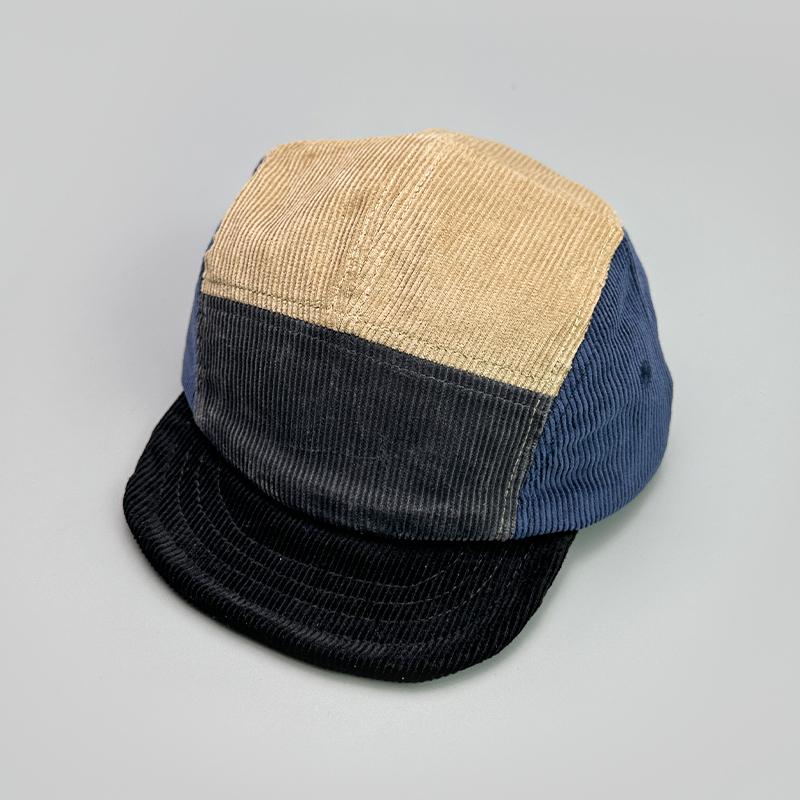 Japanese Embroidery Block Baseball Hats New Unisex Corduroy Breathable Retro Sunshade Versatile Street Fashion Peaked Caps