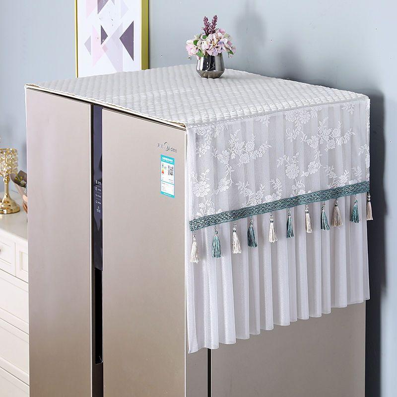 Kühlschrank Staubschutz Tuch Mikrowelle Waschmaschine Schutzhülle Einzel- und Doppeltür Multifunktionale Abdeckung