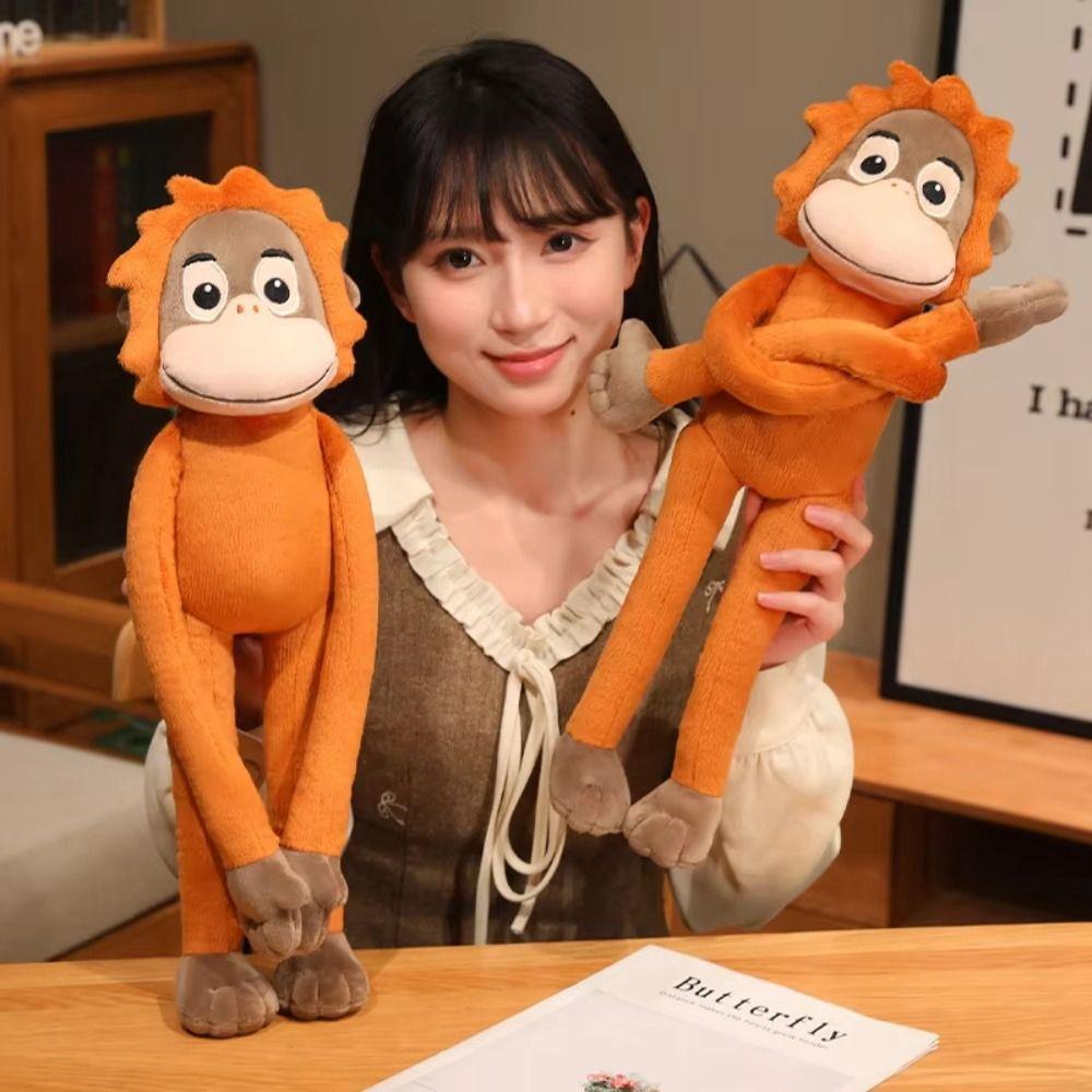 Stuffed Doll Large Plush Monkey Doll Long Arm Orangutan Plush Doll Room Decor