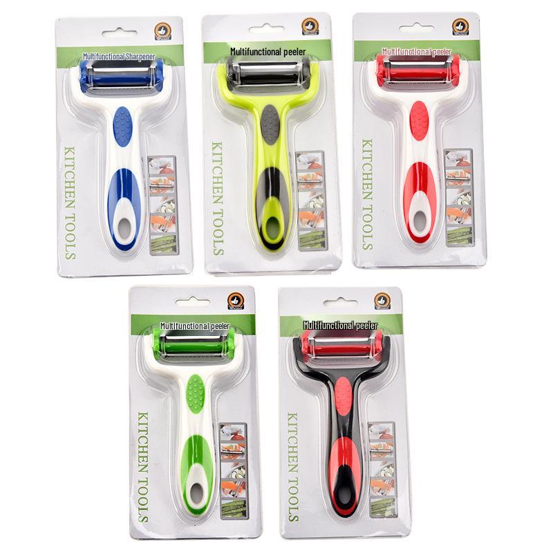 3-in-1 Rotating Peeler & Grater: Multifunctional Kitchen Gadget for Vegetables, Fruits, and Melons