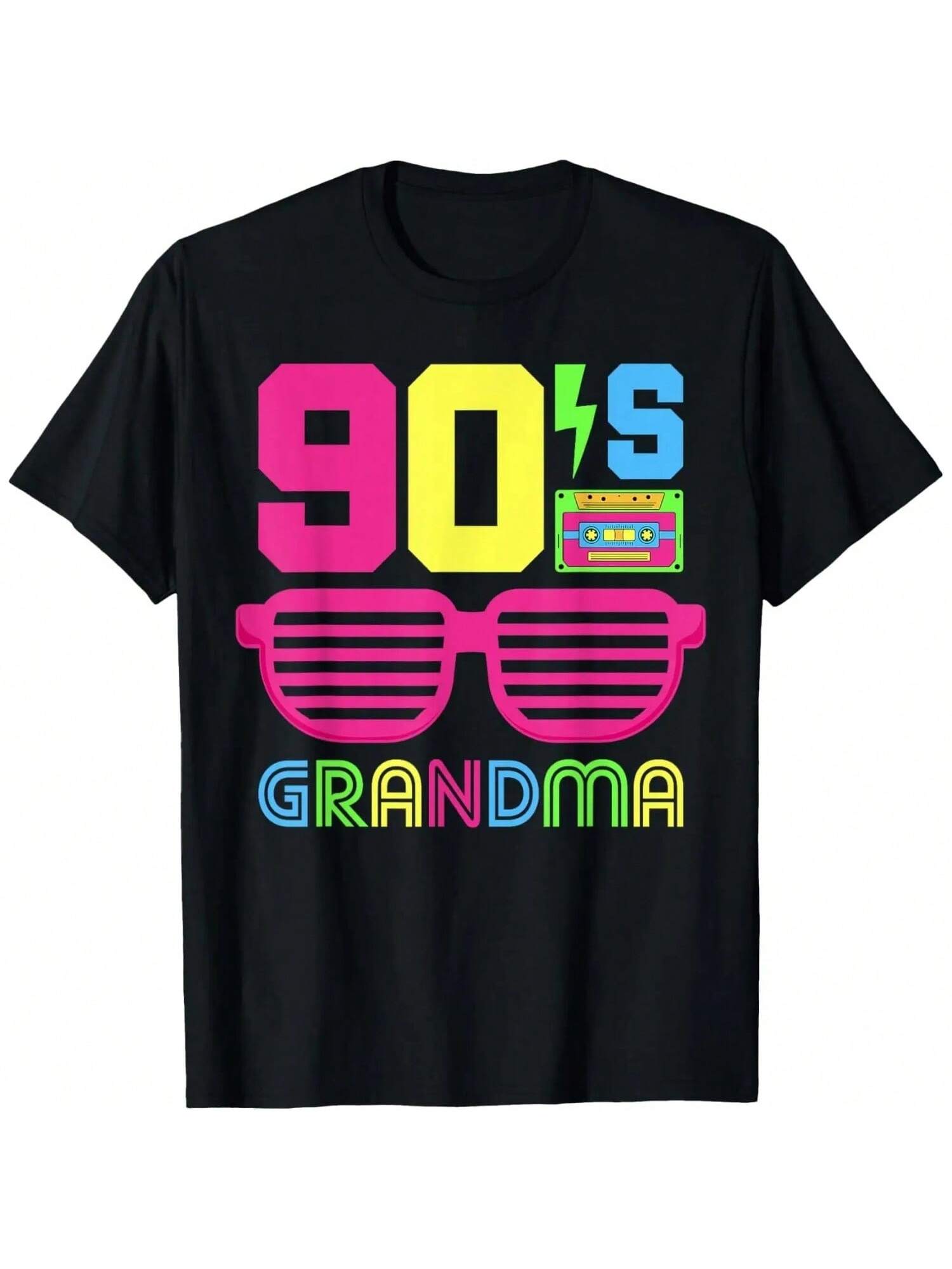 90 s Grandma 1990s Themed Party Costume Nineties Outfit 90s T-Shirt S разноцветный
