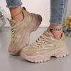 Fashion Retro Chunky Platform Sneakers for Women Spring Autumn Plus Size Breathable Sports Shoes Woman Thick Bottom Vulcanizd Shoes