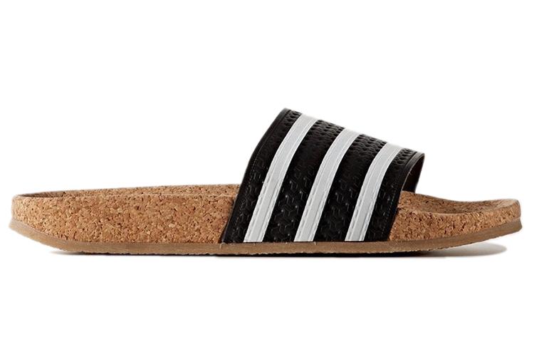 Adidas Wmns Adilette Cork Slide 'Black' Women's BA7211