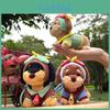 Dachshund Pilot Plush Keychain Cute Animal Accessory For Keys And Bags