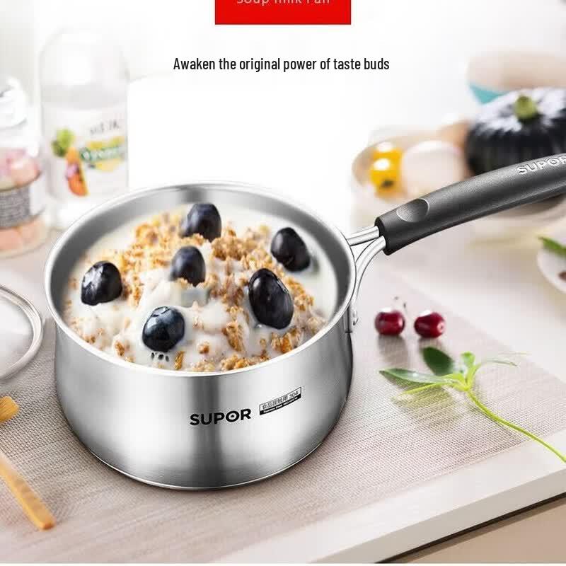 Supor Little Red Circle 16cm Stainless Steel Steamer & Soup Pot