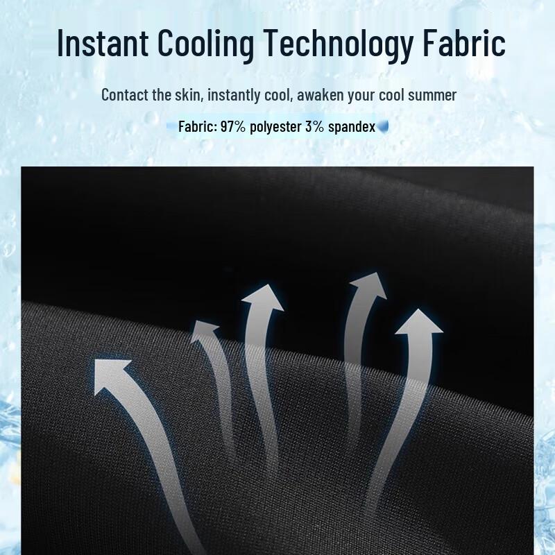 Warrior Men's Loose Straight Ice Silk Casual Pants