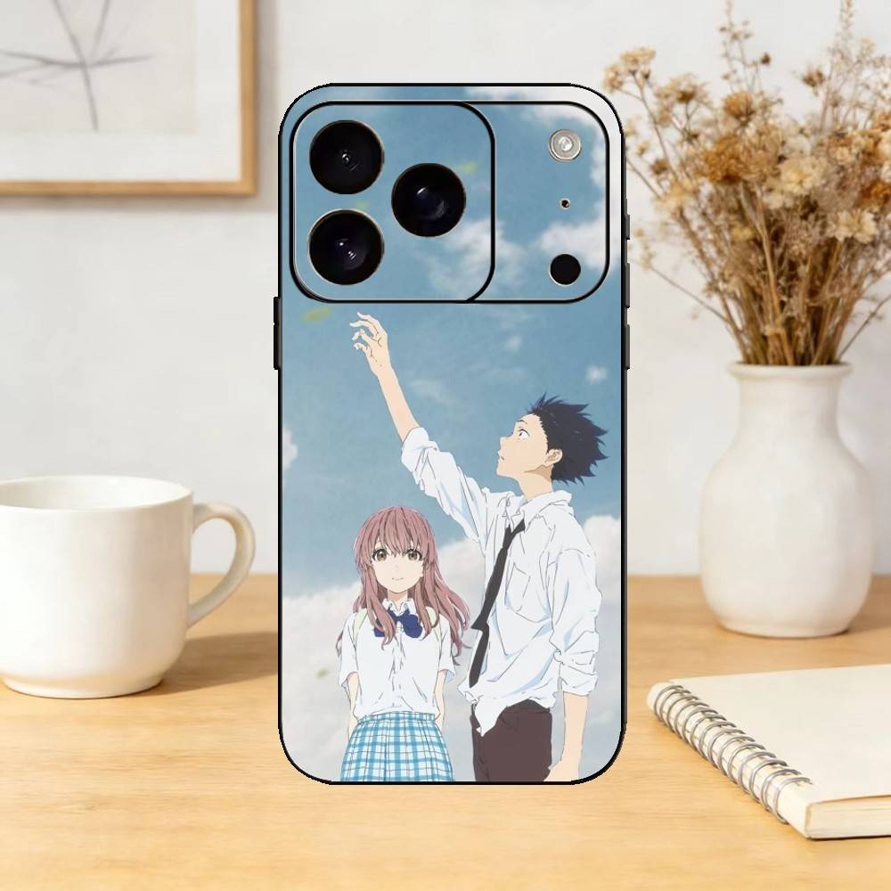 A Silent Voice Shoya Nishimiya Phone Case Silicone black Soft For IPhone 17,16,15,14,13,12,11,SE,Plus Pro Max