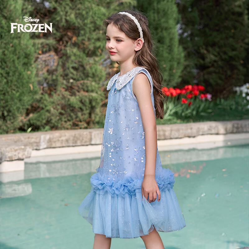 Disney Elsa Princess Sequin Mesh Dress