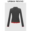 Women's Ribbed Knit Half-Placket Sweater