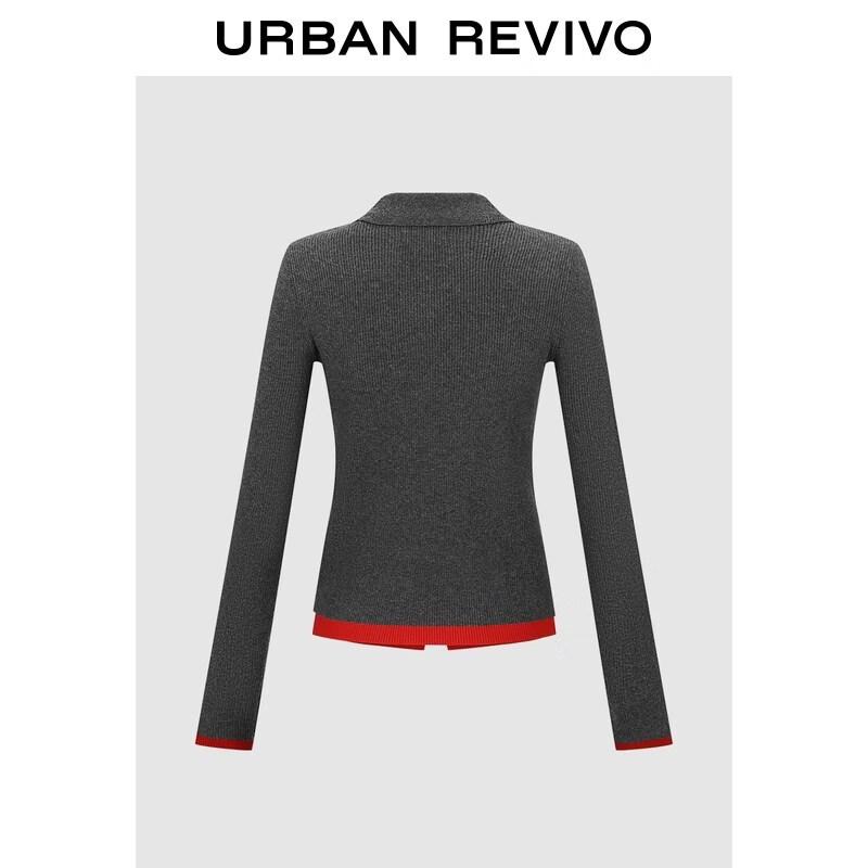 Women's Ribbed Knit Half-Placket Sweater