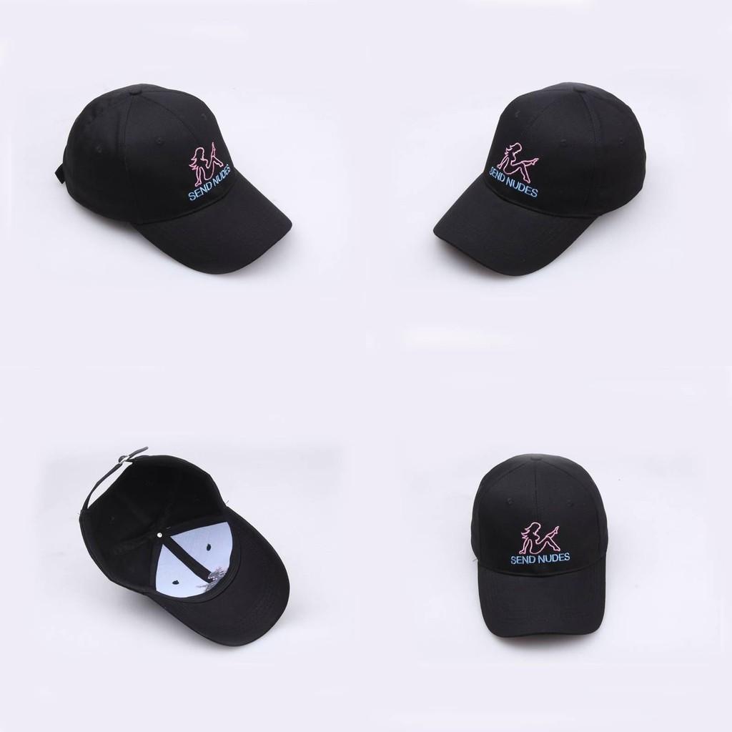 Embroidery Send Letter Nudes Women Pure Cotton Baseball Cap Outdoor Sun Hat