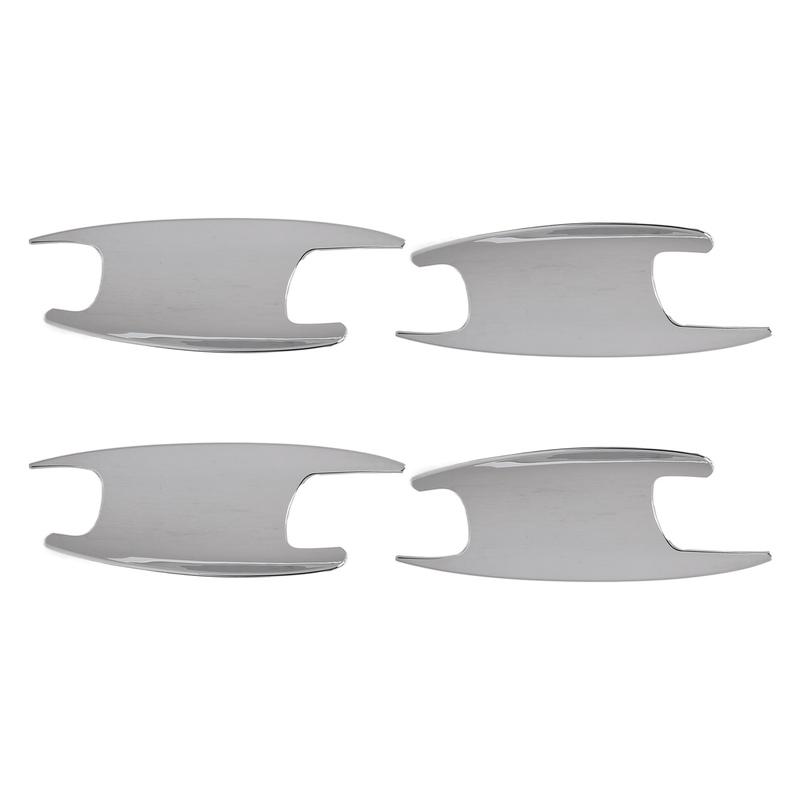 Stylish Chrome Car Door Handle Bowl Decorative Cover Trim for Mercedes CClass GLCClass Upgrade Your Interior Look