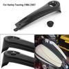 Motorcycle Gloss Black Stretched Dash Panel Fuel Gas Tank Cover ABS Plastic For Harley Touring Electra Street Glide Road King