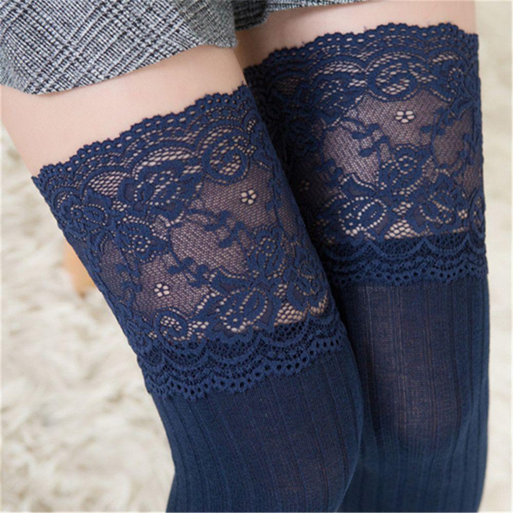 Xmas Winter Warm Spring Autumn Sexy Over the Knee Socks Long Knit Stockings