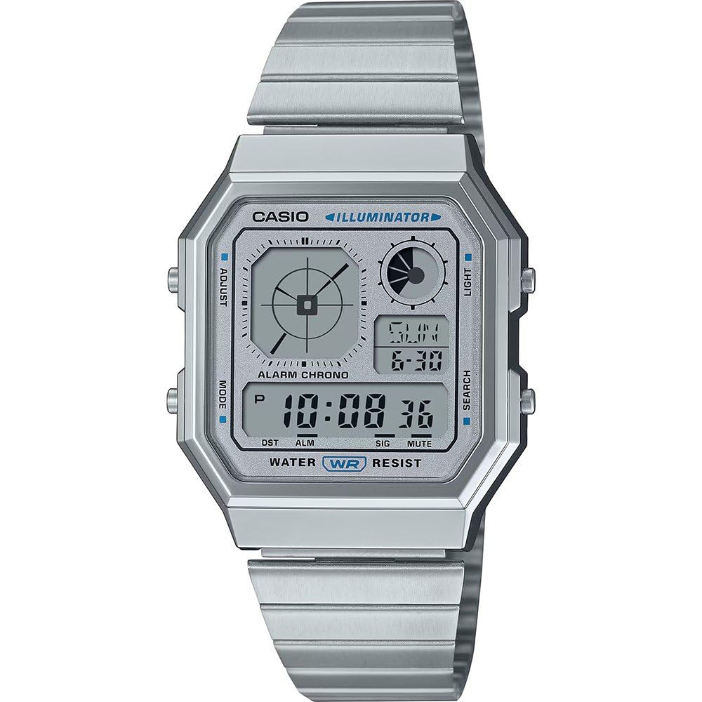 Casio Collection Resin and Steel A130WE-7AEF Watch,