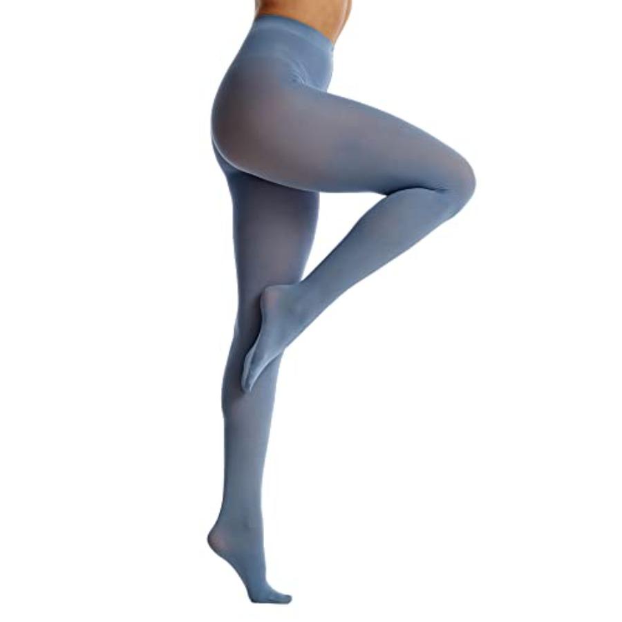 Frola Women S 80 Denier Soft Semi Opaque Solid Color Footed Pantyhose Tights