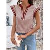 BITCED Camicette e camicie casual con scollo a V a maniche corte alla moda da donna