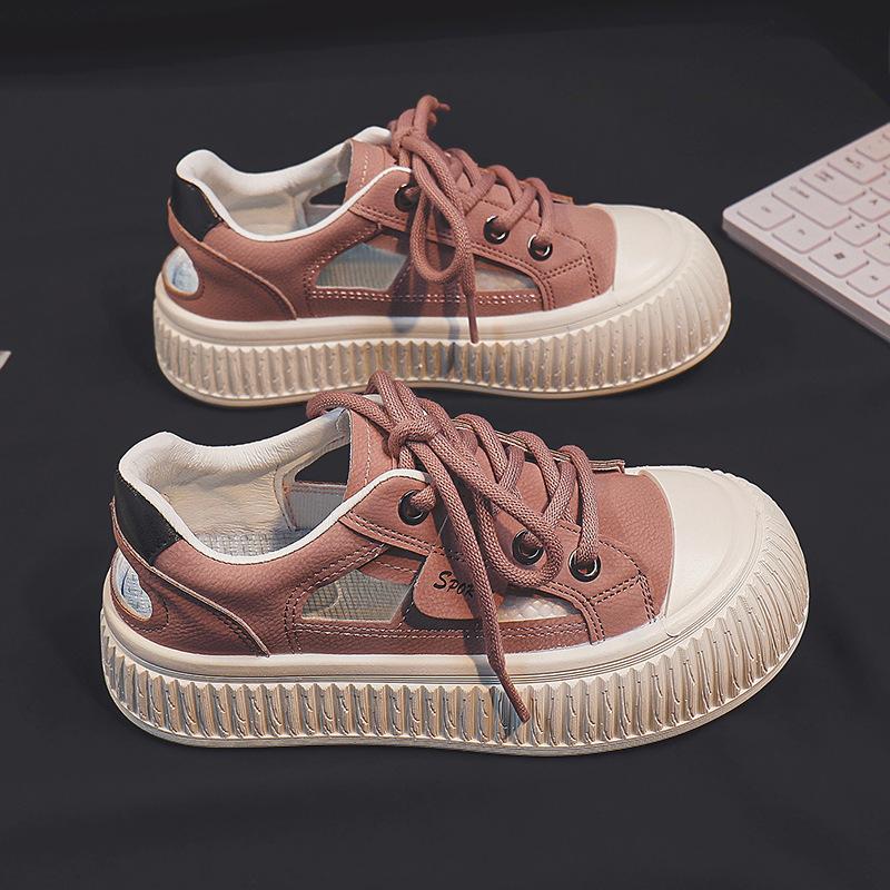 

Туфли бисквитно-белого цвета, женские новые летние тонкие туфли с низким верхом, внутренняя юбка, повседневные суперпопулярные туфли на платформе 40