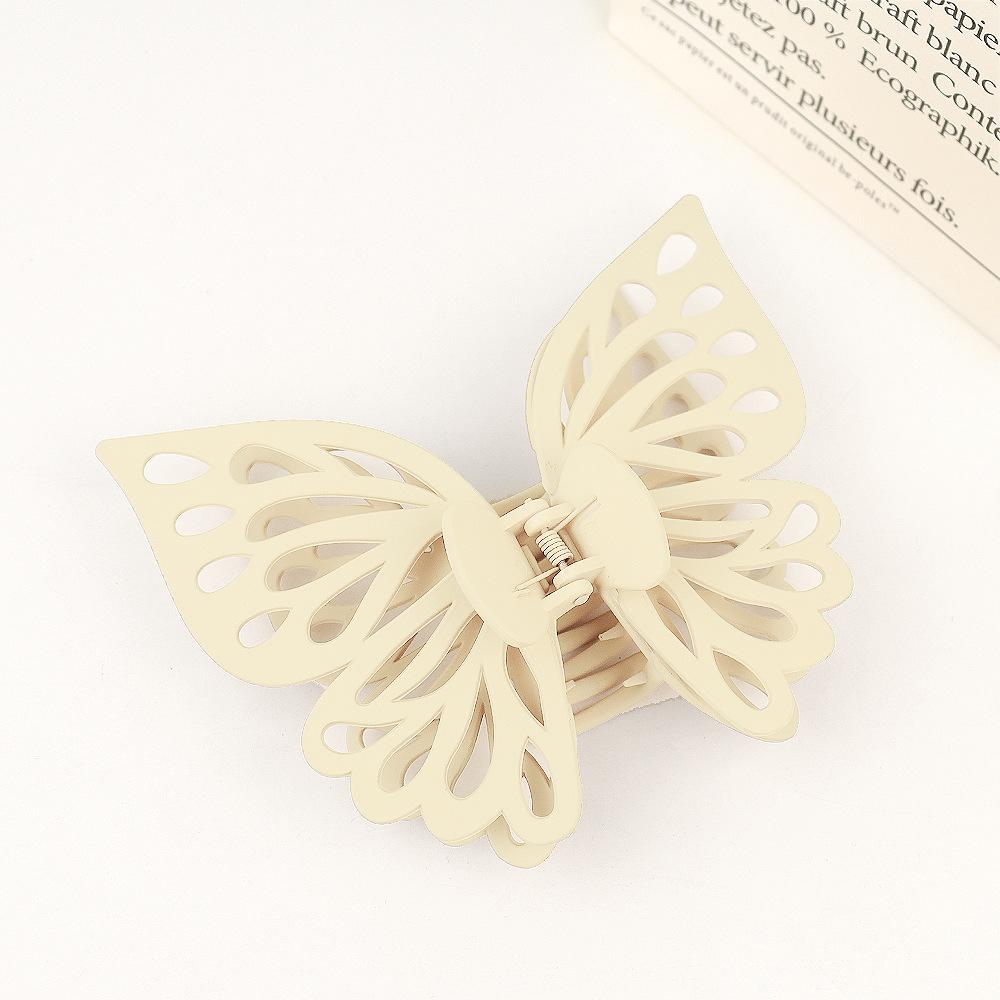 New Butterfly Big Hair Claws Fashion Barrettes Acrylic shining Double Layer Hair Accessories for Girls Claw Clip