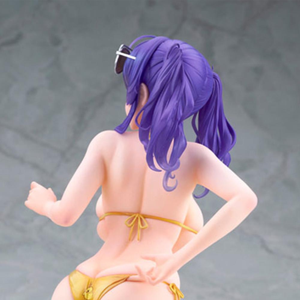 Anime Pola Figure Kneeling Action Figure Double Ponytail Swimsuit Beauty Girl Model PVC Collection Figure Gifts Adult Toys 16cm