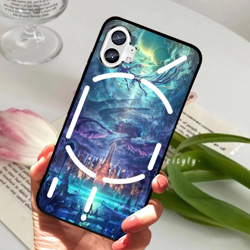 Hülle Für Nothing Phone 1 Hülle Stoßfest Schwarzer Bumper Rückseite Handyhülle Für Nothing Phone 2 Eins zwei Hülle Funda Nothingphone2
