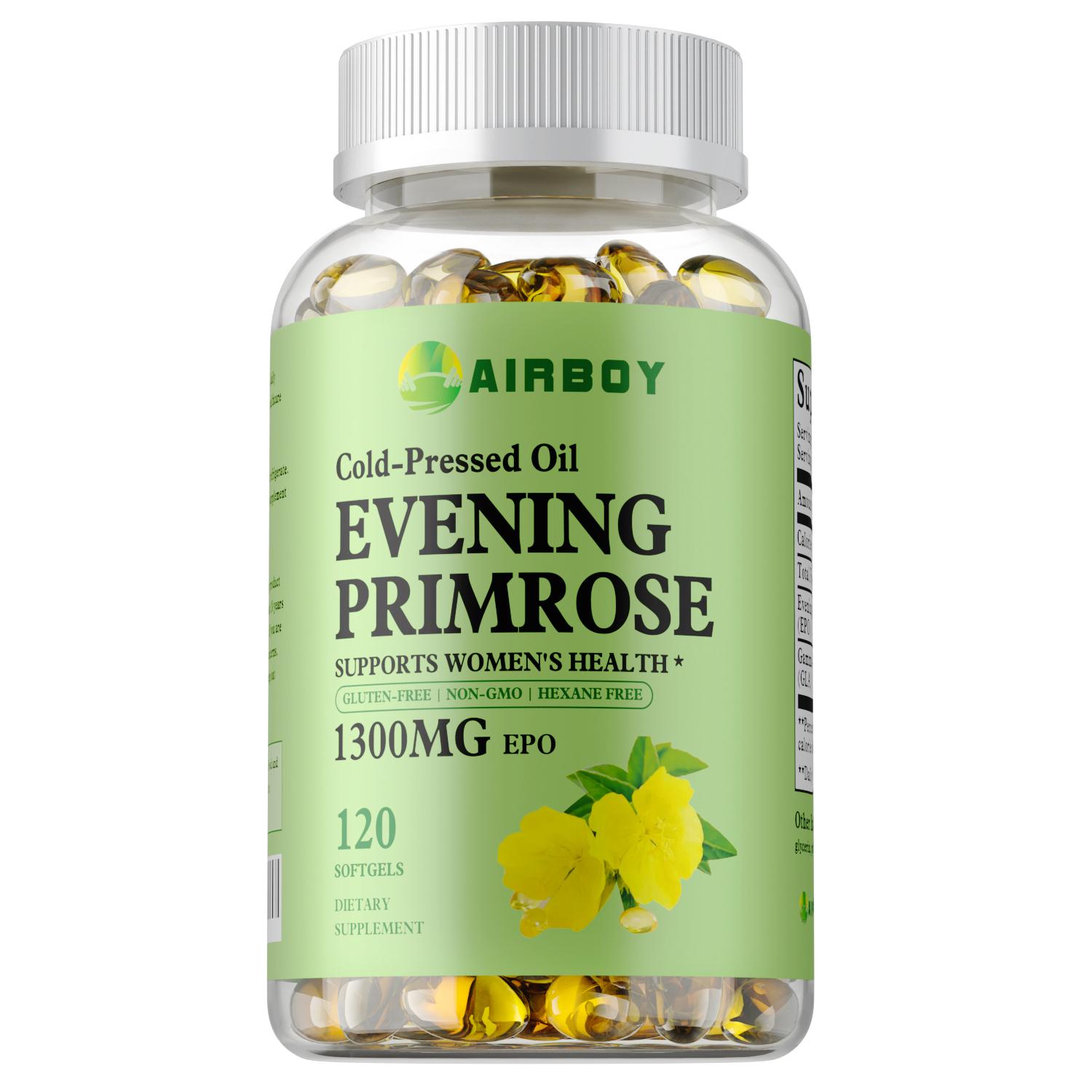 

High-purity evening primrose oil, boosts immunity, protects the skin barrier, suitable for adults. 120